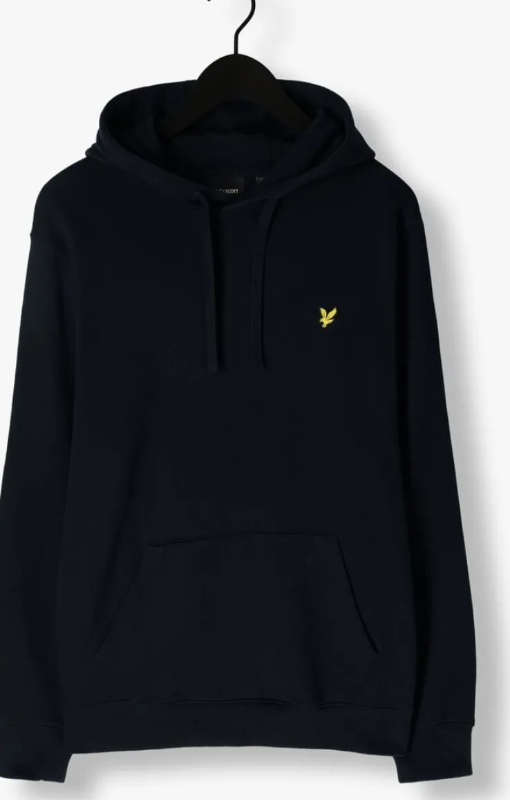 donkerblauwe lyle & scott truien/vesten pullover hoodie