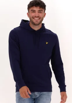 donkerblauwe lyle & scott truien/vesten pullover hoodie