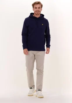donkerblauwe lyle & scott truien/vesten pullover hoodie