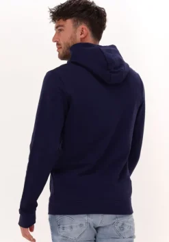 donkerblauwe lyle & scott truien/vesten pullover hoodie