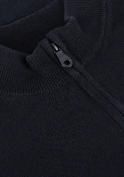 donkerblauwe lyle & scott trui 1/4 zip jumper