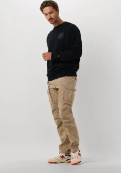 donkerblauwe lyle & scott sweater stamp crew neck sweatshirt