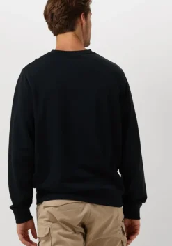 donkerblauwe lyle & scott sweater stamp crew neck sweatshirt