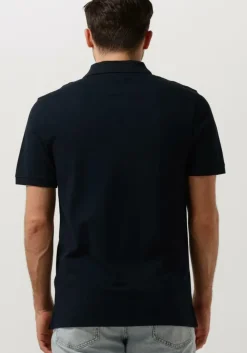 donkerblauwe lyle & scott polo plain polo shirt