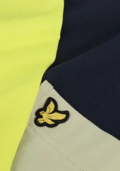 donkerblauwe lyle & scott t-shirt contrast t-shirt