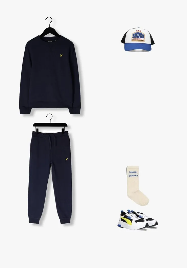 donkerblauwe lyle & scott joggingbroek skinny sweat pant