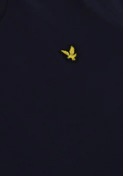 donkerblauwe lyle & scott t-shirt plain t-shirt b