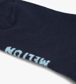 donkerblauwe melton sokken vertical stripes socks