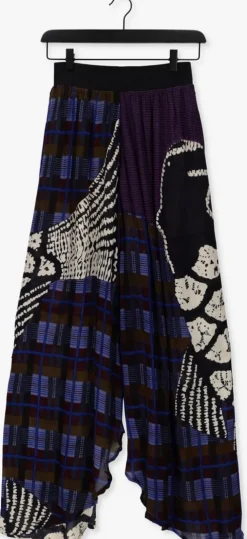 donkerblauwe mes demoiselles wijde broek sanchu