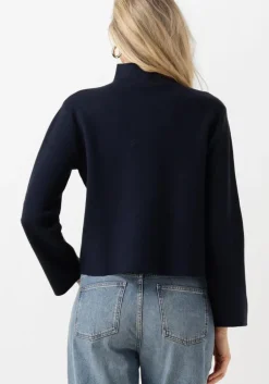 donkerblauwe minus trui lupi high neck pullover