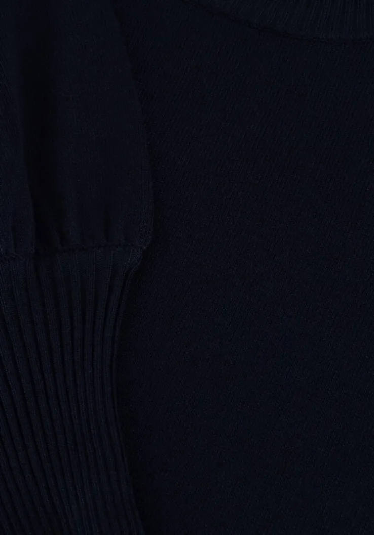 donkerblauwe minus trui liva long sleeve pullover