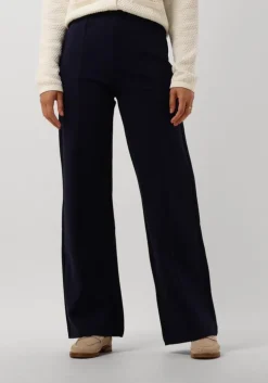 donkerblauwe minus wijde broek marcia wide leg pant