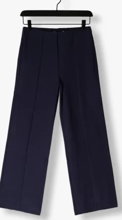 donkerblauwe minus wijde broek marcia wide leg pant