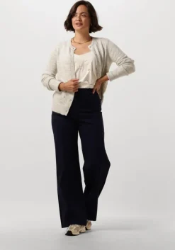 donkerblauwe minus wijde broek marcia wide leg pant