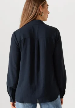 donkerblauwe modström blouses ossamd shirt