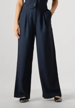 donkerblauwe modström pantalon galemd 2 wide pants