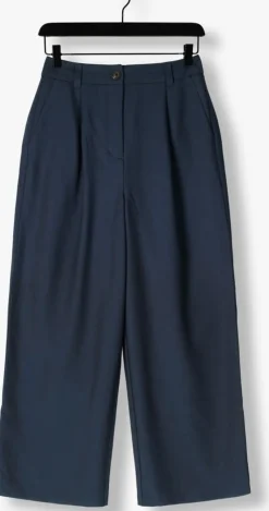 donkerblauwe modström pantalon galemd 2 wide pants