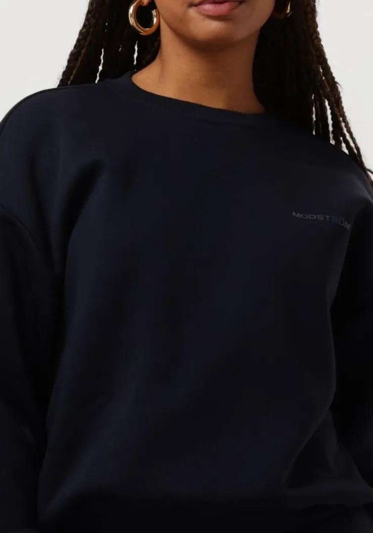donkerblauwe modström sweater tiamd sweat