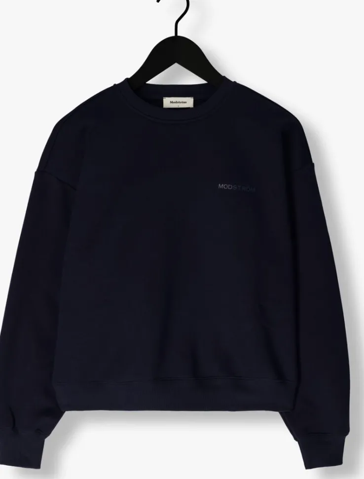 donkerblauwe modström sweater tiamd sweat