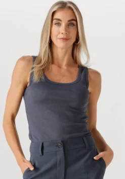 donkerblauwe modström top igormd tank top