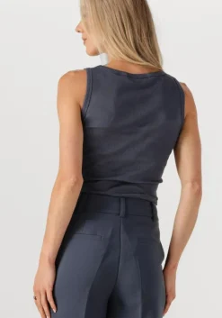 donkerblauwe modström top igormd tank top