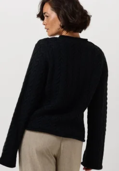 donkerblauwe modström t-shirt kurtismd v-neck