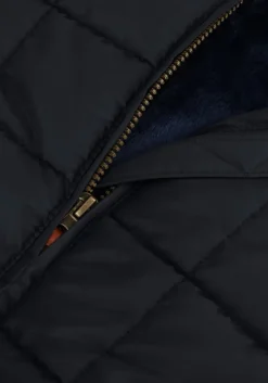 donkerblauwe moodstreet gewatteerde jas winterjacket james