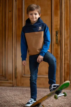 donkerblauwe moodstreet truien/vesten sweater sill