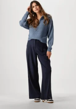 donkerblauwe msch copenhagen pantalon mschhenrika hw pants