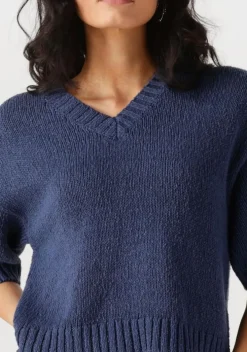 donkerblauwe msch copenhagen top mschhannalie 2 4 v pullover