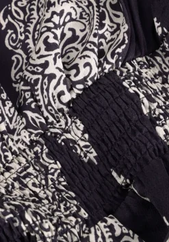 donkerblauwe neo noir maxi jurk novalee paisley drop dress