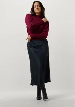 donkerblauwe neo noir midirok bovary skirt