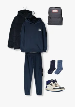 donkerblauwe nik & nik joggingbroek webbing sweatpants