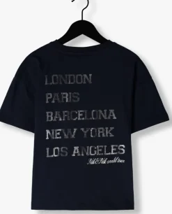 donkerblauwe nik & nik t-shirt jetset t-shirt