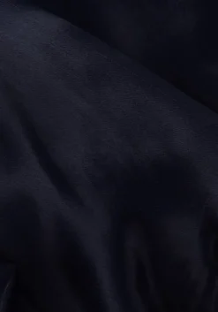 donkerblauwe notre-v midi jurk nv-belle midi dress