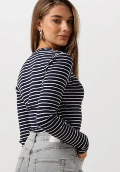 donkerblauwe notre-v tops & t-shirts nv-eelke round neck