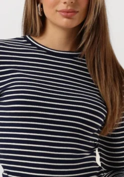 donkerblauwe notre-v tops & t-shirts nv-eelke round neck