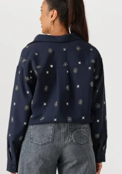 donkerblauwe nukus blouses newport blouse embroidery