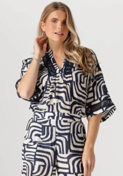 donkerblauwe nukus top nina top