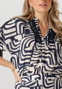 donkerblauwe nukus top nina top