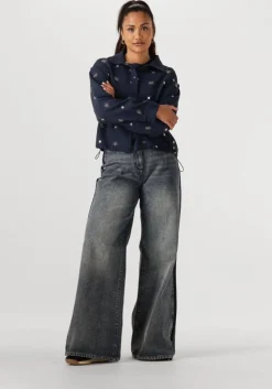 donkerblauwe nukus truien/vesten mulberry pullover lurex