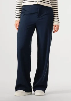 donkerblauwe object pantalon objlisa wide pant