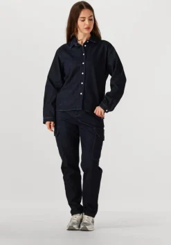 donkerblauwe penn & ink blouses blouse w25z801