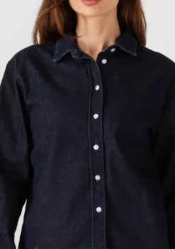 donkerblauwe penn & ink blouses blouse w25z801