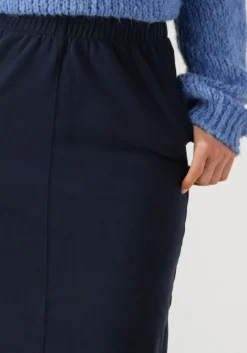 donkerblauwe penn & ink maxirok skirt w25f1716