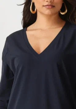 donkerblauwe penn & ink midi jurk blake