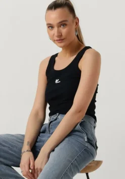 donkerblauwe penn & ink top singlet print