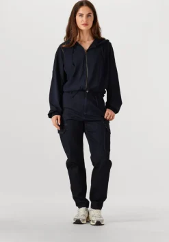 donkerblauwe penn & ink vest hoodie w25f1739