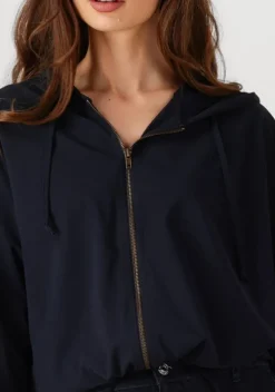 donkerblauwe penn & ink vest hoodie w25f1739