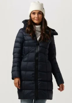 donkerblauwe peuterey gewatteerde jas levaria mqe